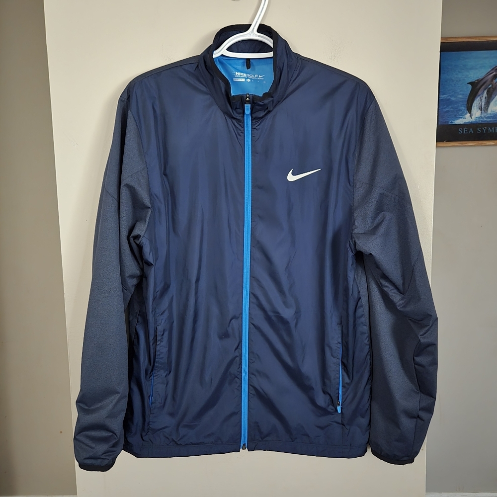 Nike Golf Men's Navy Windbreaker Jacket Small Sport Top